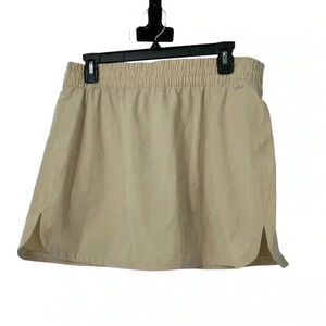 DSG WOMENS MEDIUM SKORT STRIDE SANDY SLATE ATHLETIC ATHLEISURE DRAWSTRING TENNIS
